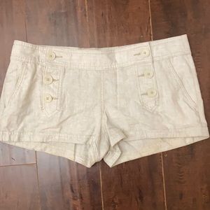 Express size 10 shorts (cream)